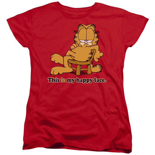 Garfield Happy Face Womens T-Shirt