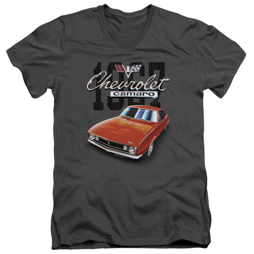 Chevy Classic Camaro Orange V-Neck T-Shirt