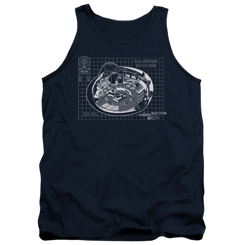 Star Trek Bridge Blueprint Tank Top