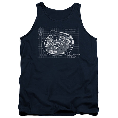 Star Trek Bridge Blueprint Tank Top