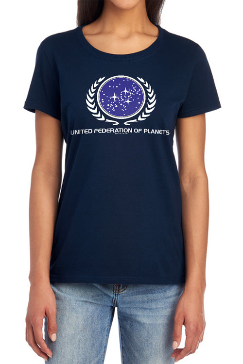 Star Trek United Federation of Planets Logo Womens T-Shirt