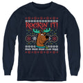 Scooby-Doo Rockin' It Ugly Christmas Youth Long Sleeve T-Shirt