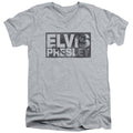 Elvis Presley Block Letters V-Neck T-Shirt