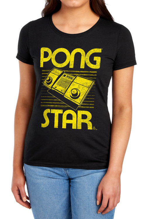 Atari Pong Star Womens T-Shirt