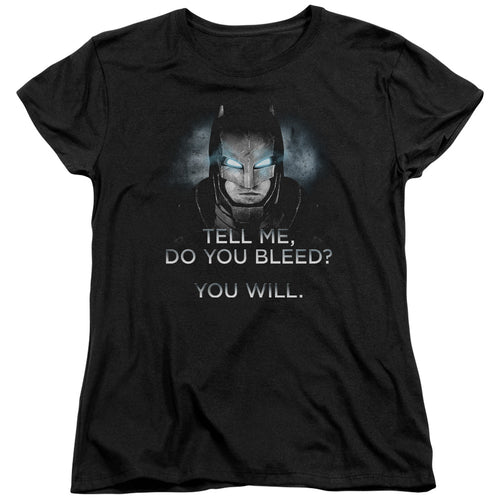 Batman v Superman Do You Bleed Womens T-Shirt