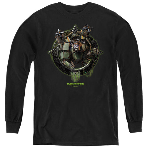 Transformers Stratosphere Circle Frame Youth Long Sleeve T-Shirt