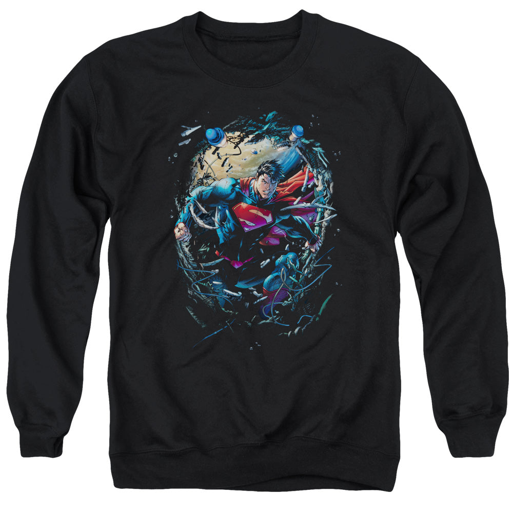 Superman Breaking Space Crewneck Sweatshirt