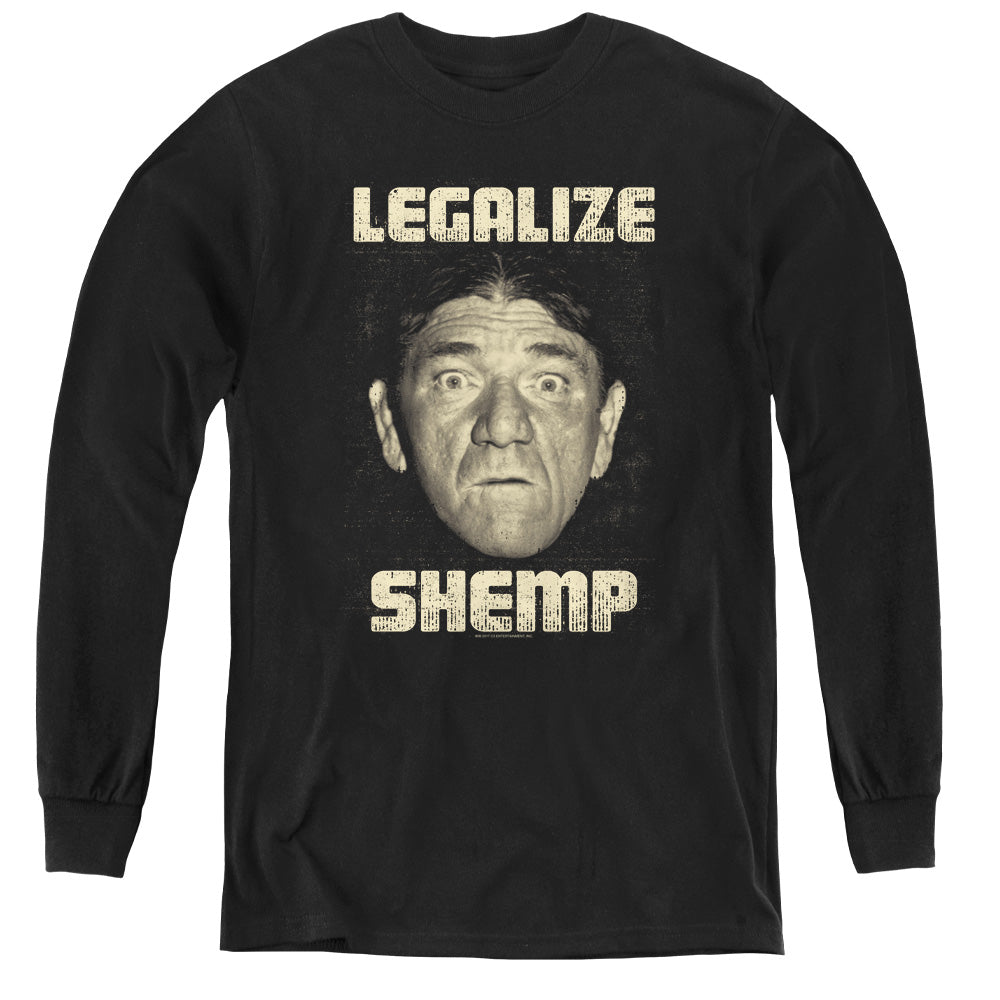 The Three Stooges Legalize Shemp Youth Long Sleeve T-Shirt