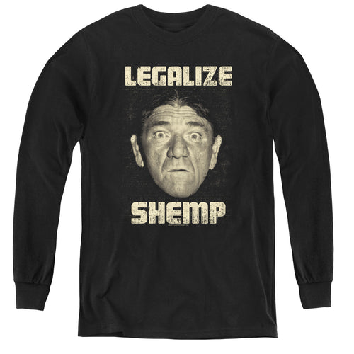 The Three Stooges Legalize Shemp Youth Long Sleeve T-Shirt