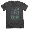Elvis Presley 68 Leather V-Neck T-Shirt