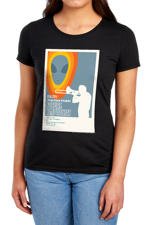 Star Trek Future Imperfect Black Womens T-Shirt