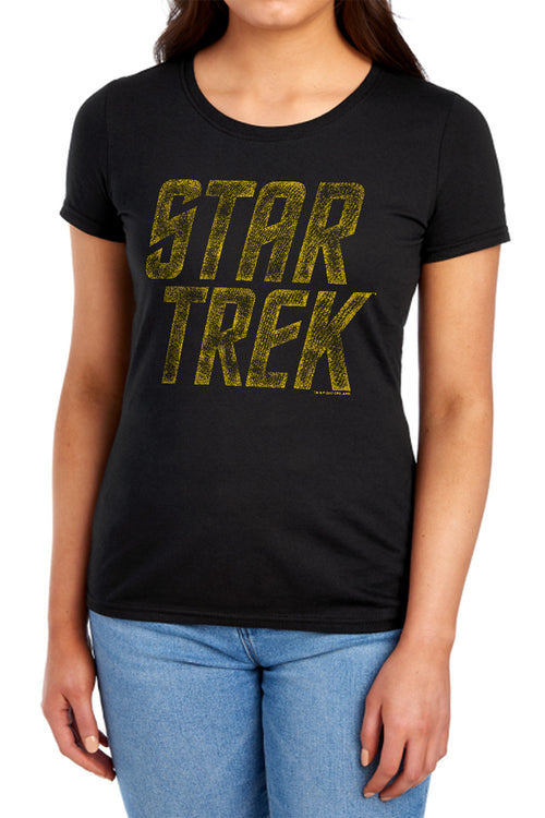 Star Trek Distressed Logo Womens T-Shirt