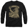 Game of Thrones Debts Long Sleeve T-Shirt
