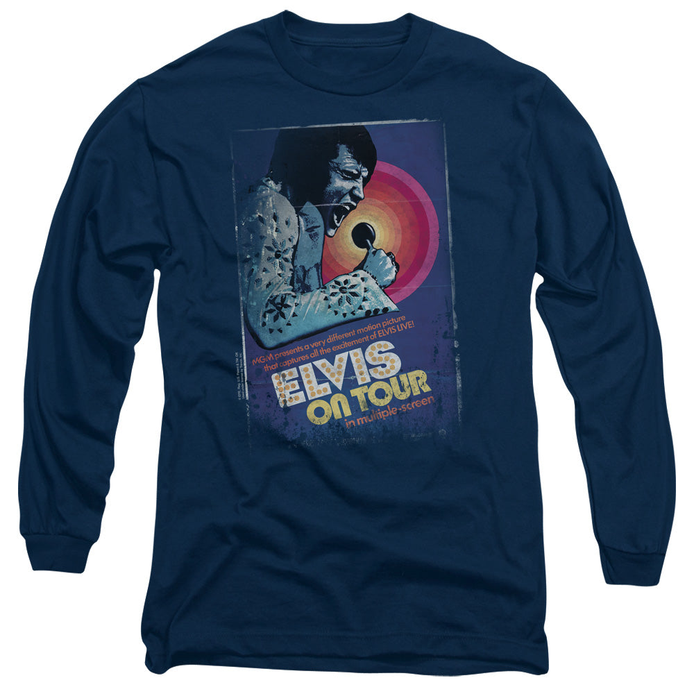 Elvis Presley On Tour Poster Long Sleeve T-Shirt
