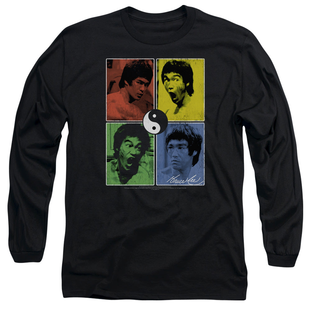 Bruce Lee Enter Color Block Long Sleeve T-Shirt
