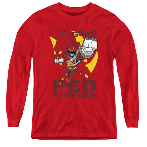 Mighty Morphin Power Rangers Go Red Youth Long Sleeve T-Shirt