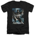 Batman Fighting The Storm V-Neck T-Shirt