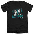 CSI Cross The Line V-Neck T-Shirt