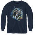 Justice League Batman Collage Youth Long Sleeve T-Shirt