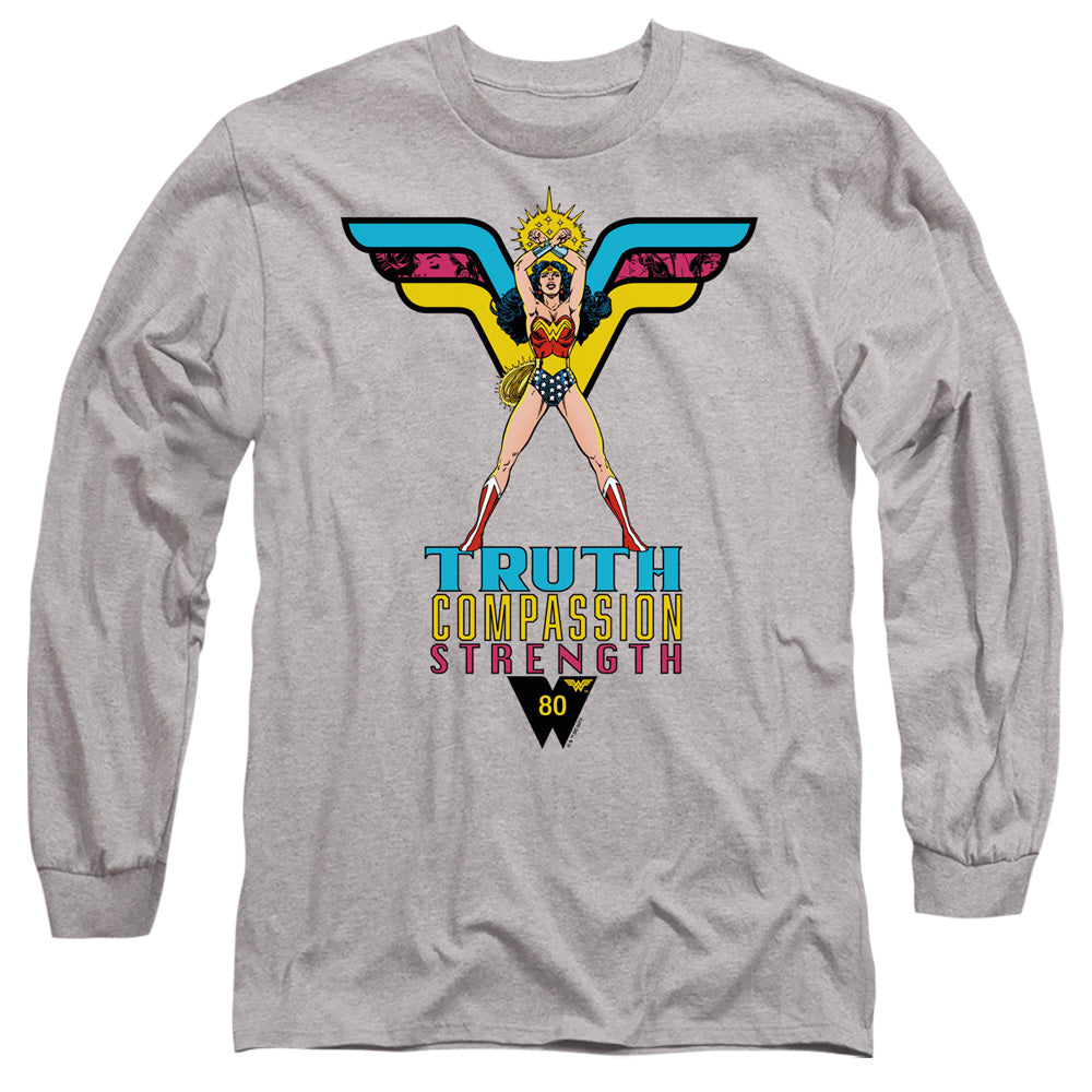 Wonder Woman Truth, Compassion, Strength Long Sleeve T-Shirt