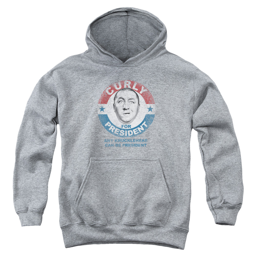 The Three Stooges Curly for President Any Knucklehead Youth Hoodie