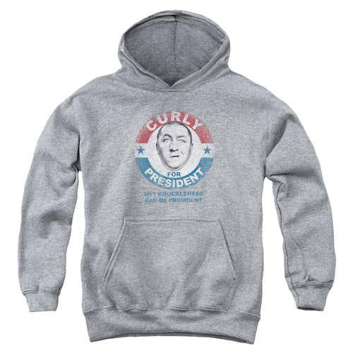 The Three Stooges Curly for President Any Knucklehead Youth Hoodie