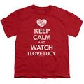 I Love Lucy Keep Calm And Watch Youth/Toddler T-Shirt