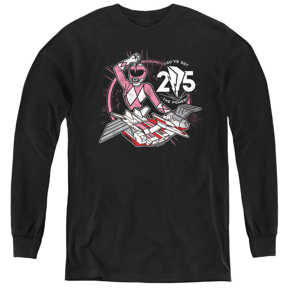 Mighty Morphin Power Rangers Pink 25 Youth Long Sleeve T-Shirt