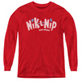 Dubble Bubble Nik-L-Nip Distressed Logo Youth Long Sleeve T-Shirt