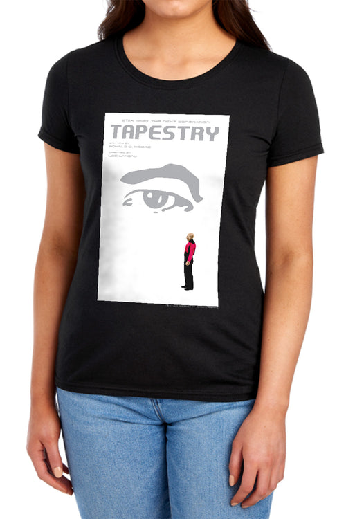 Star Trek Tapestry Black Womens T-Shirt