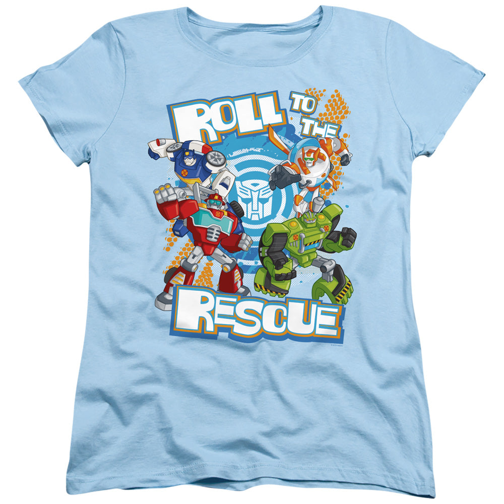 Transformers Roll to the Rescue Womens T-Shirt