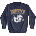 Navy Popeye sweatshirt featuring Popeye Athletic design