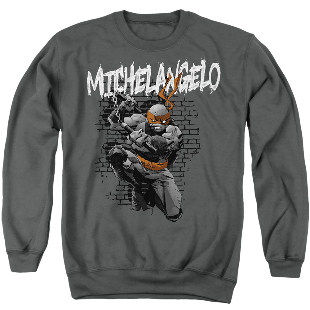 Teenage Mutant Ninja Turtles Michelangelo Crewneck Sweatshirt