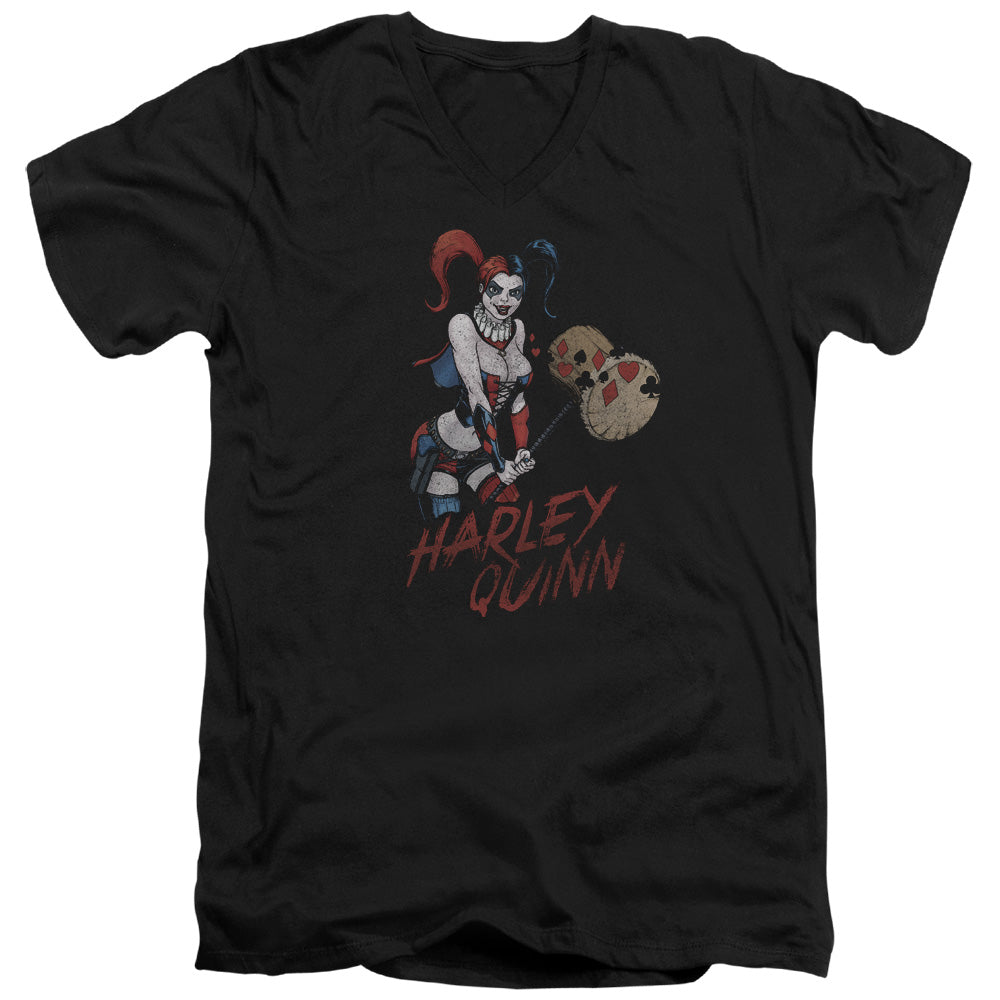 Justice League Harley Hammer V-Neck T-Shirt