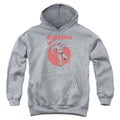 Superman Vintage Sphere Athletic Heather Youth Hoodie