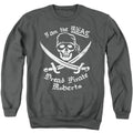 The Princess Bride The Real Dread Pirate Roberts Charcoal Crewneck Sweatshirt