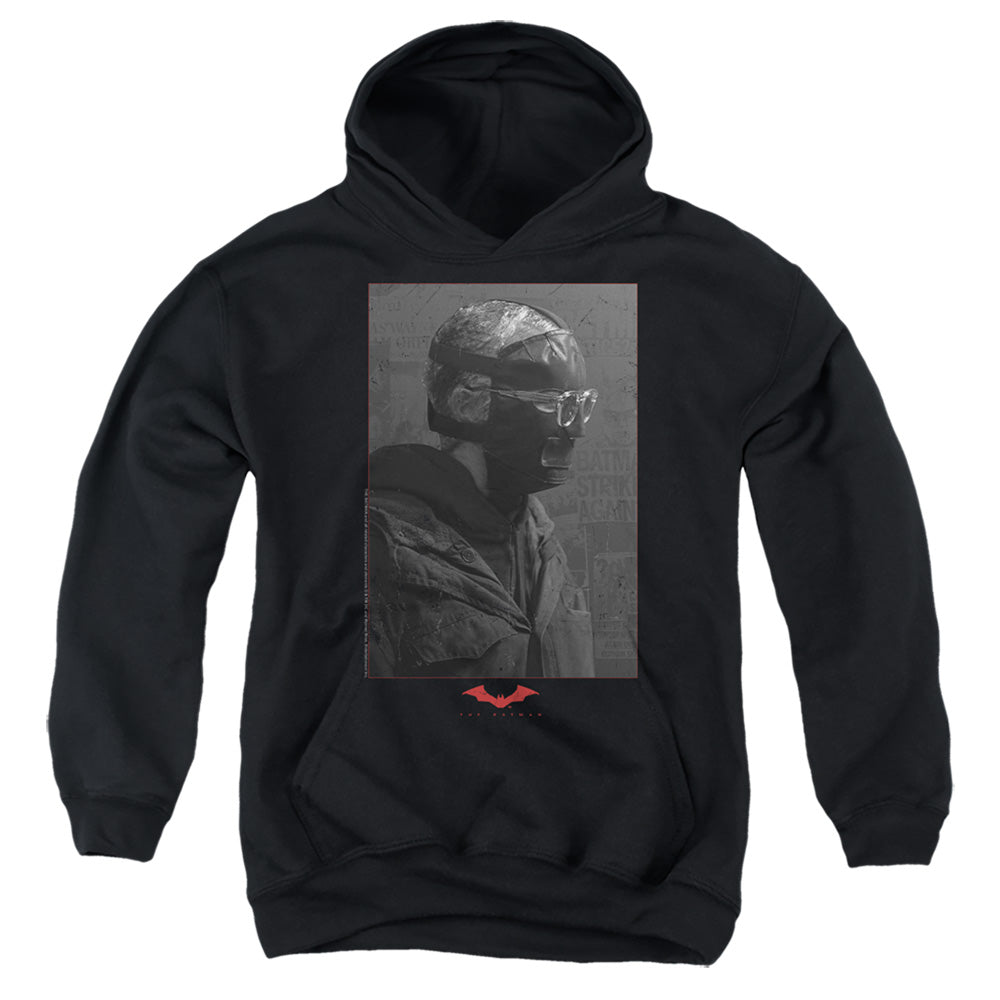 The Batman Riddler Worn Portrait Youth Hoodie