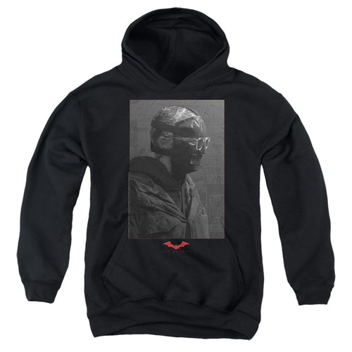 The Batman Riddler Worn Portrait Youth Hoodie