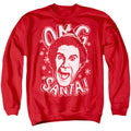 Elf Omg Santa Crewneck Sweatshirt