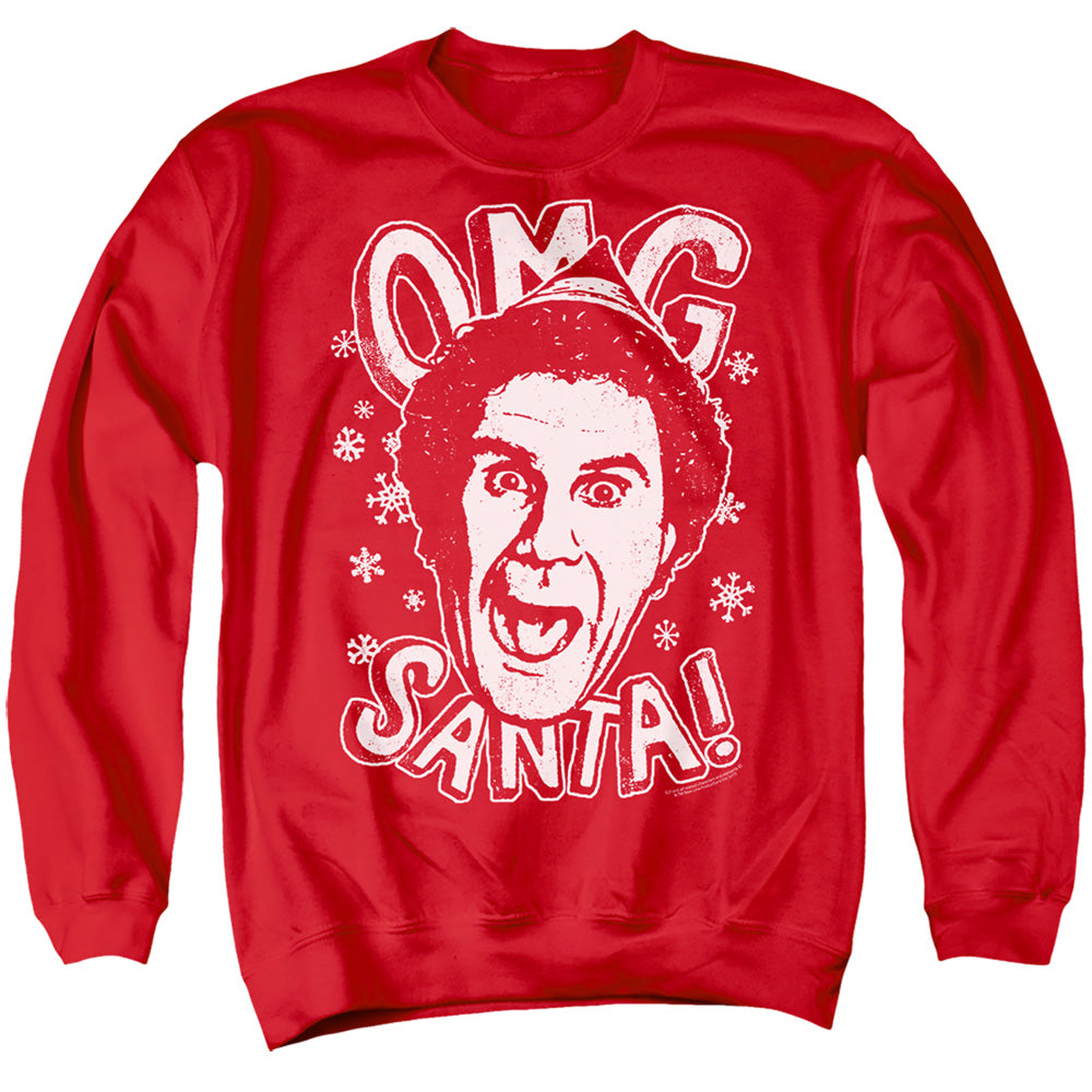Elf Omg Santa Crewneck Sweatshirt