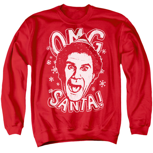 Elf Omg Santa Crewneck Sweatshirt