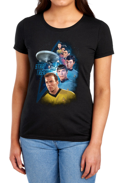 Star Trek Among the Stars Womens T-Shirt