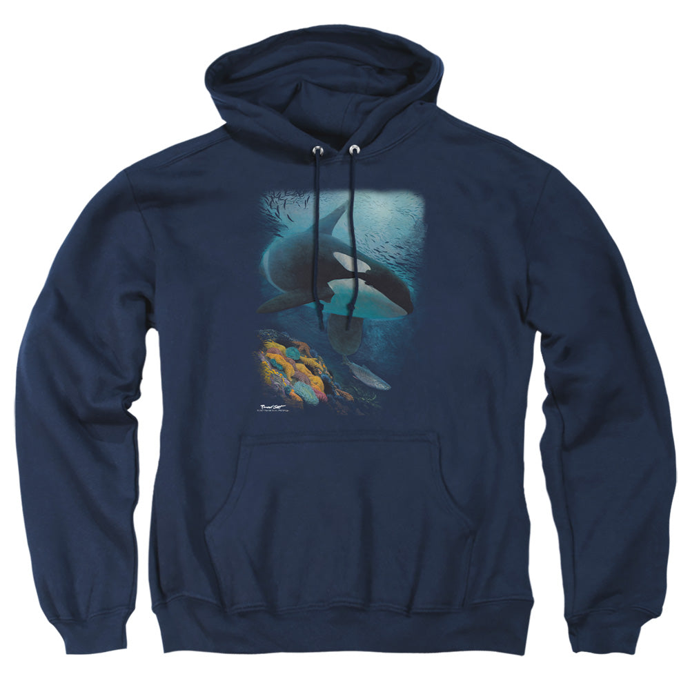 Wild Wings Salmon Hunter Orca Pullover Hoodie