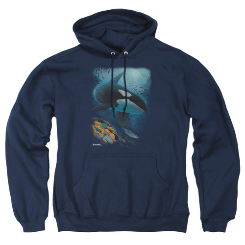 Wild Wings Salmon Hunter Orca Pullover Hoodie