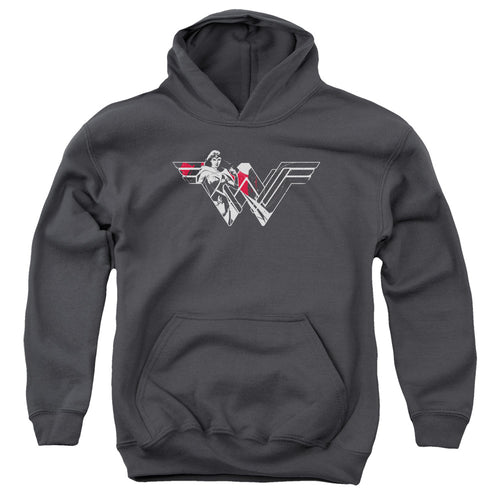 Batman v Superman Wonder Splatter Logo Youth Hoodie