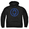 Green Lantern Blue Emblem Pullover Hoodie
