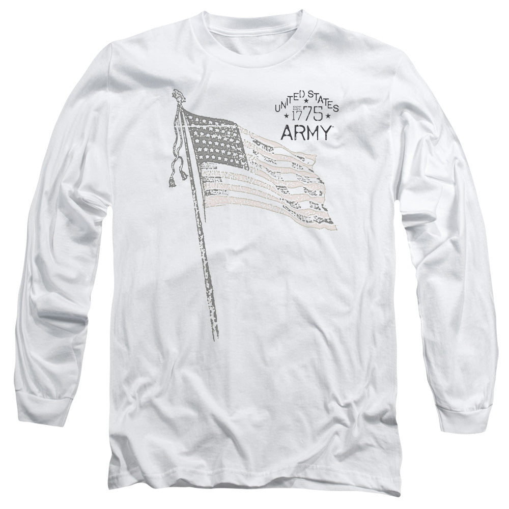 US Army Flag Sketch Long Sleeve T-Shirt