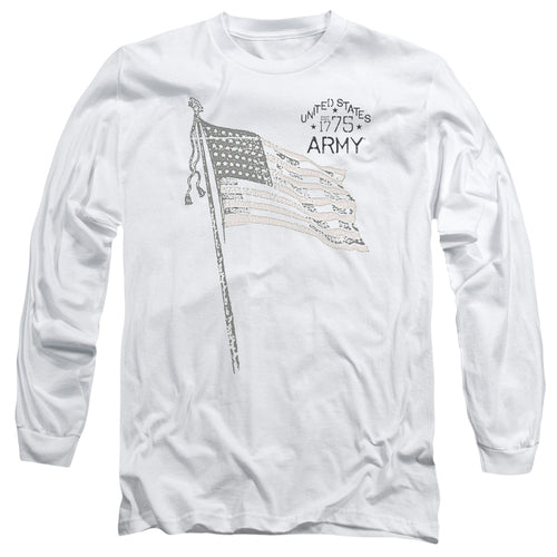 US Army Flag Sketch Long Sleeve T-Shirt
