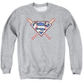 Superman Crossed Bats Crewneck Sweatshirt