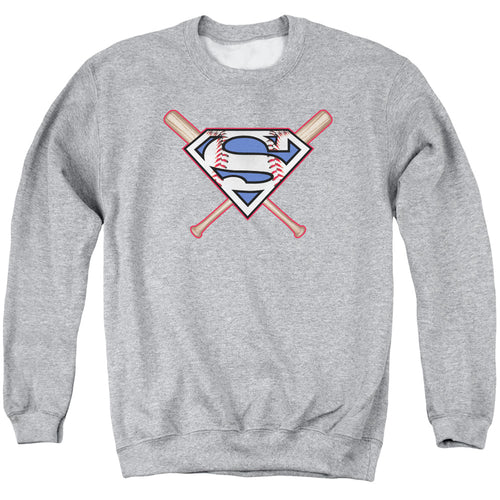 Superman Crossed Bats Crewneck Sweatshirt